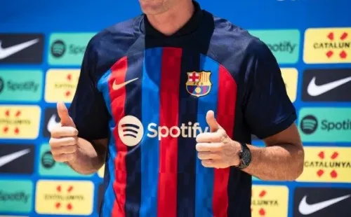 Lewandowski ya viste los colores blaugranas. (Foto: Barcelona)
