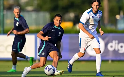 Alexis sumando en el Inter. Foto: Inter.