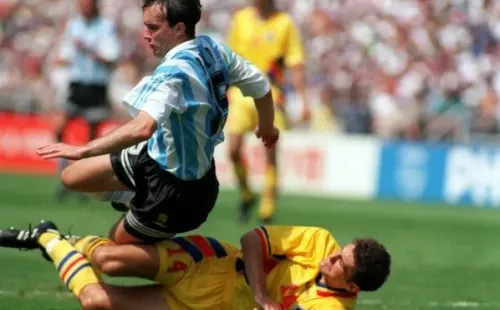 Abel Balbo en la selección de Argentina mundialista en Estados Unidos ’94.