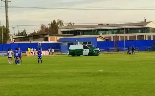 Una situación similar vivió Javiera Grez en el Superclásico.