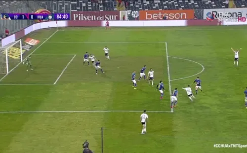 Gol Cristian Zavala ante Huachipato