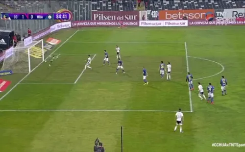 Gol Cristian Zavala ante Huachipato