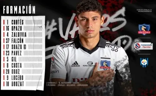 La formación de Colo Colo para enfrentar a Huachipato