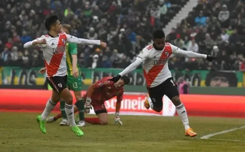 La transmisión de ESPN gozó con Pablo Solari en el triunfo de River ante Aldosivi. (Foto: River)