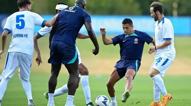 Alexis sigue entrenando en la pretemporada. Foto: Inter.