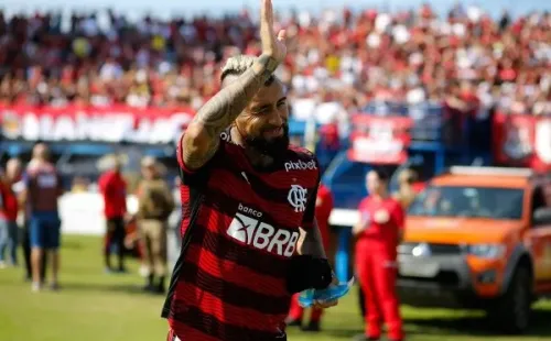 Arturo Vidal busca sumar más minutos con la camiseta del Flamengo. Foto: Comunicaciones Flamengo.