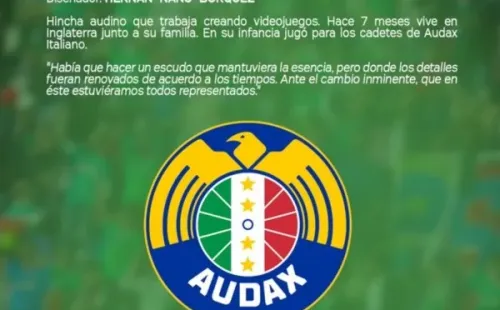 Primerapropuesta de escudo para Audax Italiano.