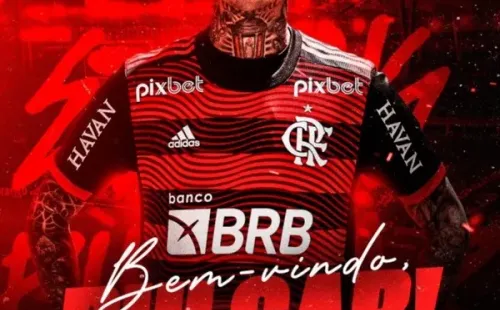 Así anunció Flamengo a Erick Pulgar como refuerzo.