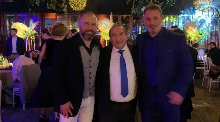 Barti y Polaco junto al gran Ernesto del Carmen Díaz Correa