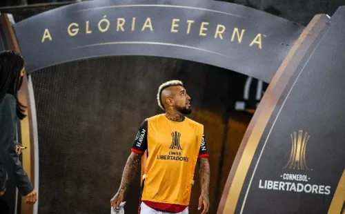 Vidal volvió a Copa Libertadores tras más de 15 años. | Foto: Marcelo Cortes / Flamengo
