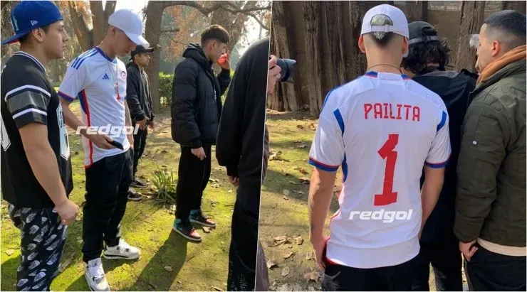 Pailita con la nueva camiseta adidas away de la selección chilena