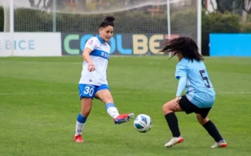 Yazmín Torrealba anotó el segundo gol de la UC vs O’Higgins. (Cruzadas)