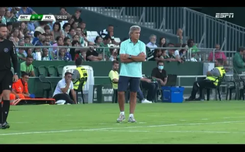 Manuel Pellegrini cierra la pretemporada de Betis. (Foto: Captura Espn)