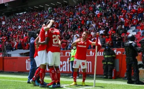 Así celebró Jean Meneses el gol que le marcó a los Xolos de Tijuana. Foto: Getty Images.