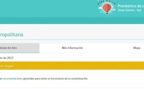 Calidad del aire en la Región Metropolitana | 8 de agosto Ministerio del Medio Ambiente