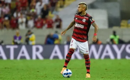 Vidal sigue a paso firme rumbo a su sueño de coronarse campeón de la Copa Libertadores. | Foto: Flamengo
