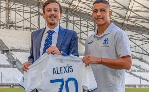 Alexis Sánchez ya es jugador del Olympique de Marsella y prepara su debut en Francia. Foto: Comunicaciones O. de Marsella.