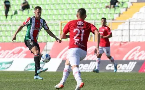 Palestino se ubica en el cuarto lugar de la tabla de posiciones con 34 puntos, solo lo superan Curicó (3º con 36), Ñublense (2º con 39) y Colo Colo (1º con 45). | Foto: Agencia Uno