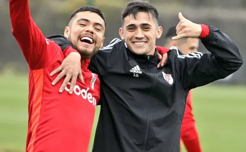 Compartiendo entrenamiento con Pablo Solari.