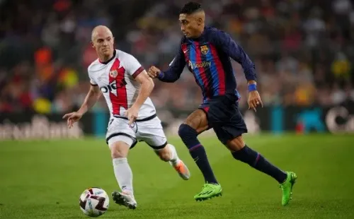 Raphinha fue uno de los más peligrosos en el Barcelona, pero no pudo anotar. Foto: Getty Images