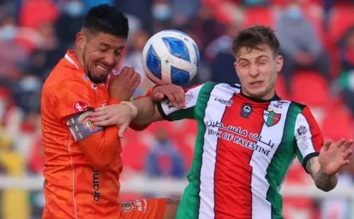 26 de Junio del 2022/SANTIAGOBruno Barticciotto() ,durante el partido válido por la tercera fase vuelta de la Copa Chile Easy, entre Palestino vs Cobreloa, disputado en el estadio Municipal de la Cisterna.FOTO:FRANCISCO LONGA/AGENCIAUNO