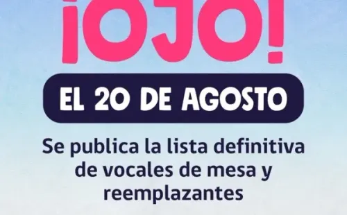 Lista definitiva vocal de mesa | Servel