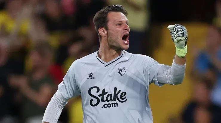 Daniel Bachmannsalvó el triunfo del Watford de Francisco Sierralta. Foto: Getty Images