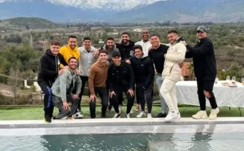 La foto de la celebración del cumpleaños de Gabriel Suazo, el capitán de Colo Colo.