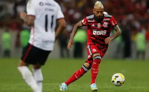 Arturo Vidal fue elegido como el jugador más importante en llegar al fútbol brasileño en el último mercado de pases. Foto: Comunicaciones Flamengo.