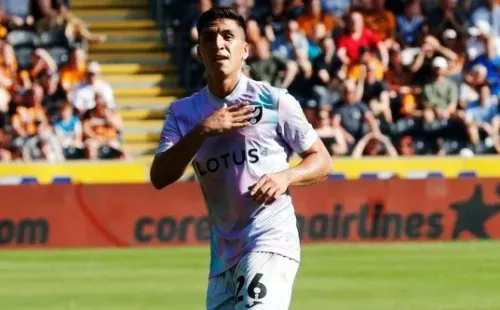 Marcelino Núñez la está rompiendo en el Norwich y ya es visto como figura. Foto: Twitter