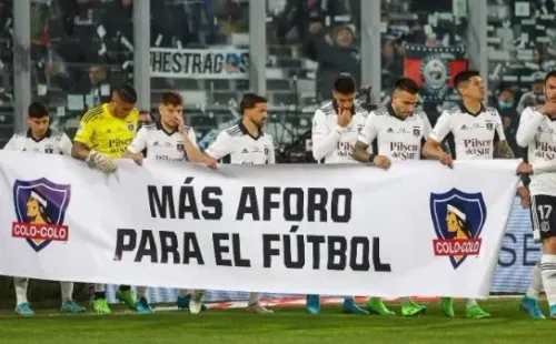 Colo Colo pidió en la cancha más aforo para el fútbol (Agencia Uno)