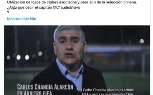 La declaración de la UC por aparición de su camiseta en campaña de Carlos Chandía.