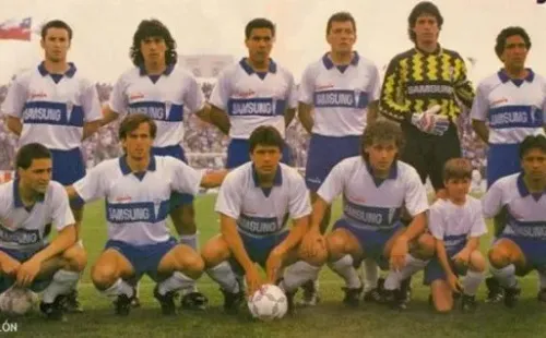 La oncena de Universidad Católica ante Cobreloa el 1 de noviembre de 1992. (Archivo Don Balón).