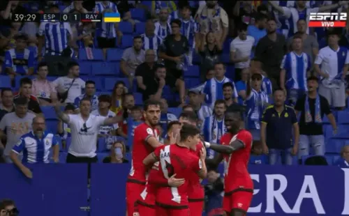 Rayo Vallecano logró una tremenda victoria de visitante. (Foto: Captura Espn)
