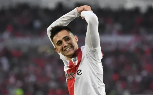 Solari celebra el gol a Central Córdoba (Foto: River Plate)
