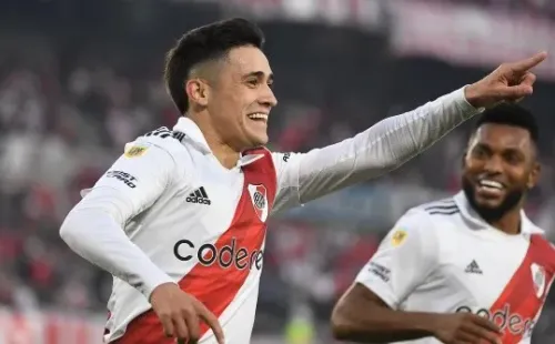 Pablo Solari la está rompiendo con River Plate y en Colo Colo todavía lloran su salida. Foto: Getty Images