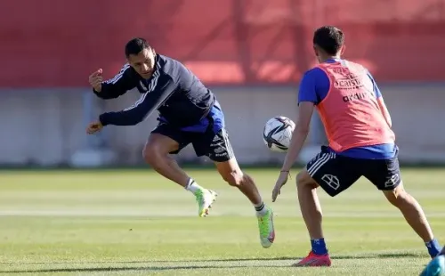 Alexis entrenando en el complejo Juan Pinti Durán
