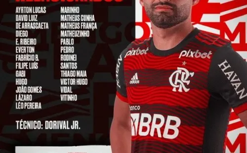 Los citados del Flamengo para el duelo con Sao Paulo por las semifinales de la Copa do Brasil.