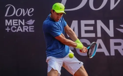 Nicolás Jarry luchó y logró ganar en su debut en la qualy del US Open. | Foto: Legión Sudamericana