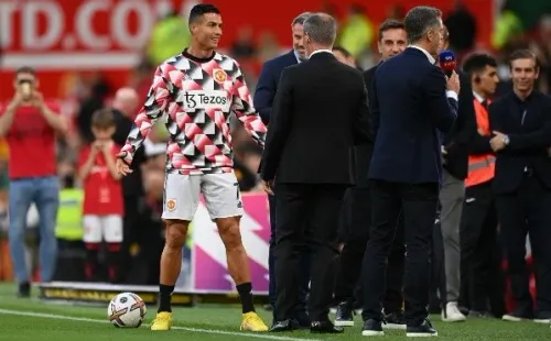 Cristiano Ronaldo no está cómodo en el Man-United (Getty)
