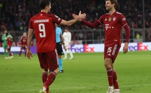 Robert Lewandowski y Thomas Müller volverá a compartir en una cancha, aunque con camisetas distintas. Foto: Getty Images