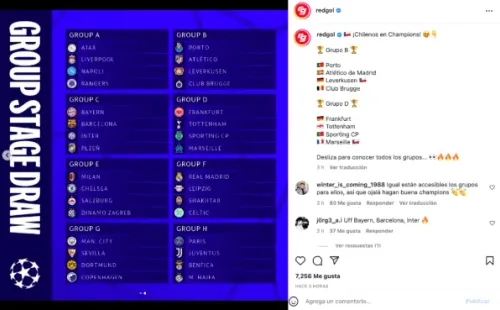 Así quedaron los grupos de la UEFA Champions League.