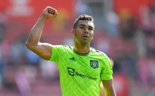 Casemiro debutó con la camiseta del United. | Foto: Getty