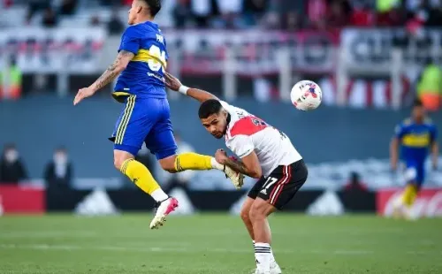 Paulo Díaz se prepara para jugar el clásico ante Boca en dos semanas (Getty)
