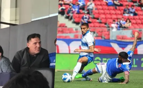 Berizzo siguió atentamente lo ocurrido en el Clásico Universitario 195 en el Estadio Nacional. | Foto: Cristián Fajardo/RedGol y Agencia Uno