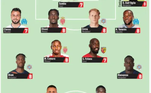 Alexis Sánchez en el equipo ideal de la fecha de Ligue 1. | Foto: Twitter Andrés Onrubia Ramos