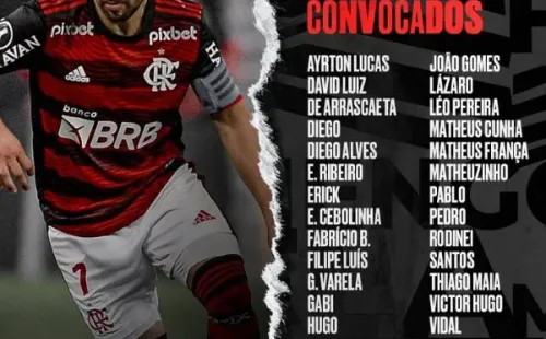 Los citados del Flamengo ante Vélez.