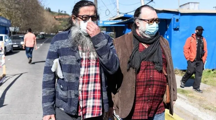 Los abogados de Héctor Llaitul: RodrigoRományJohnMaulén. (AGENCIA UNO)