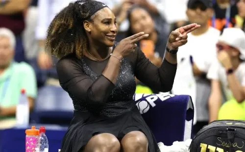 Serena feliz en el torneo neoyorquino (Getty)