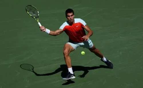 Alcaraz la rompió en su debut en el US Open 2022. | Foto: Getty